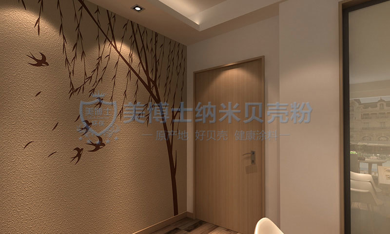 美博士贝壳粉现代简约-卧室装修效果图